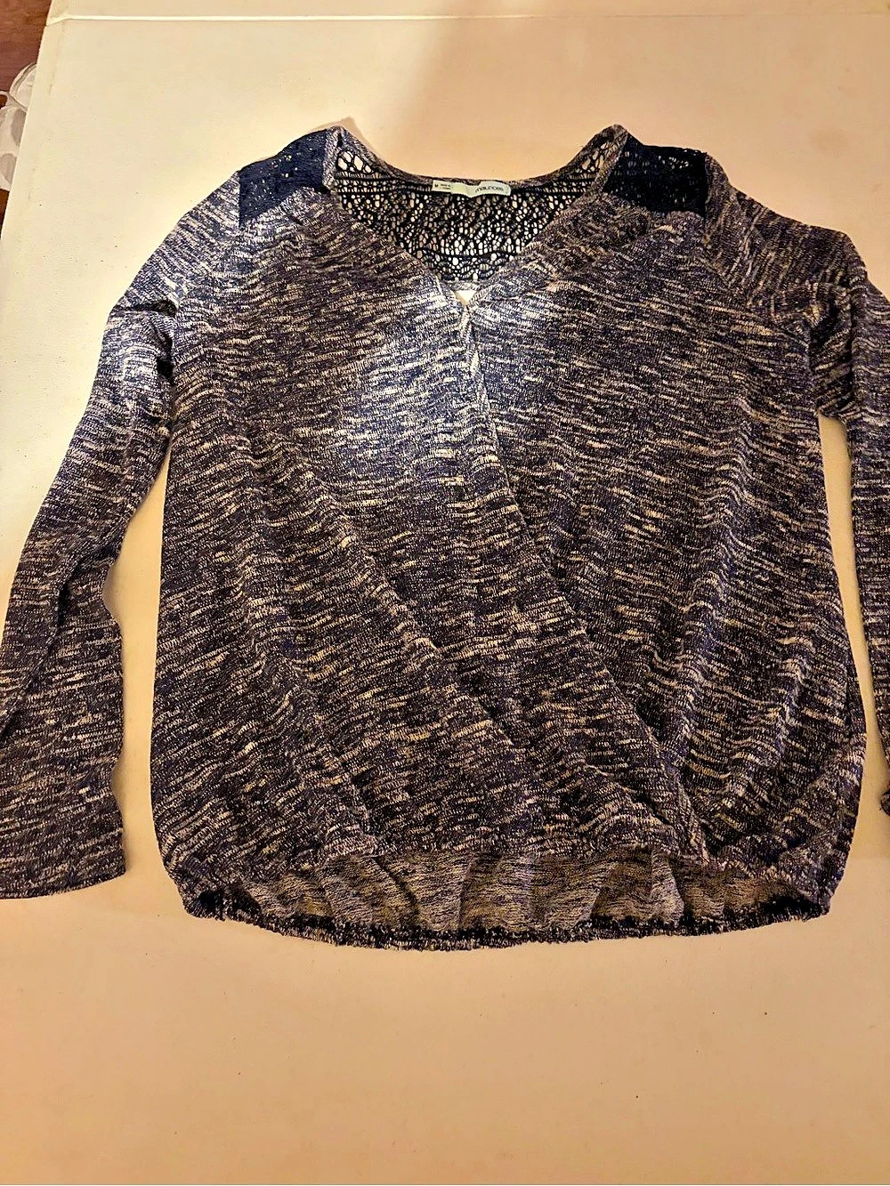 Maurices Abstract Long Sleeve Top Size Medium
